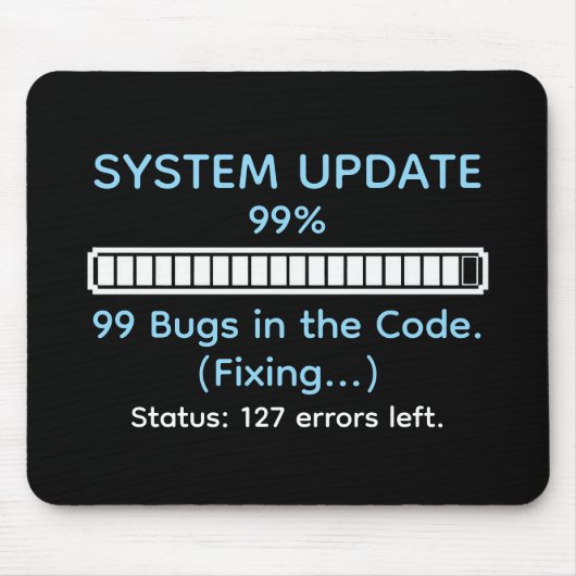 Funny Programmer Coding マウスパッド (正面)