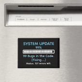 Funny Programmer Coding マグネット (インサイチュ (食洗機))