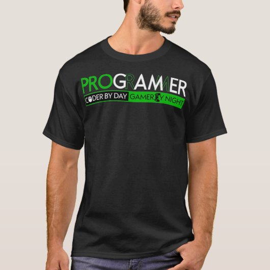 Funny PROGRAMMER Gamer and Coder Computer Geek for Tシャツ (正面)