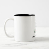 Funny Programmer Mug — sudo make dinner ツートーンマグカップ (左)