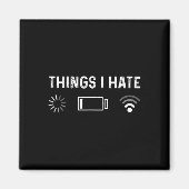 Funny Programmer Things I Hate Gamer マグネット (正面)