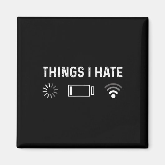 Funny Programmer Things I Hate Gamer マグネット (正面)