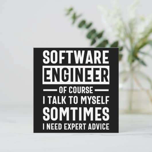 Funny Programming Software Engineer Gift セーブザデート (スタンド正面)