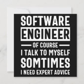 Funny Programming Software Engineer Gift セーブザデート (正面)