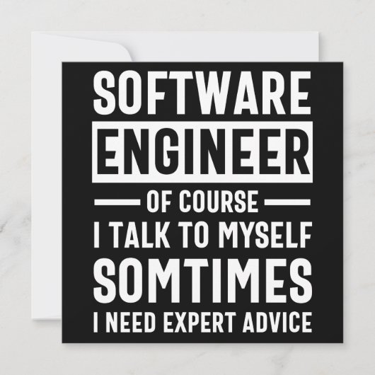 Funny Programming Software Engineer Gift セーブザデート (正面)