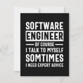 Funny Programming Software Engineer Gift セーブザデート (正面)