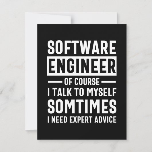 Funny Programming Software Engineer Gift セーブザデート (正面)
