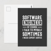 Funny Programming Software Engineer Gift ポストカード (正面/裏面)