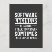 Funny Programming Software Engineer Gift ポストカード (正面)