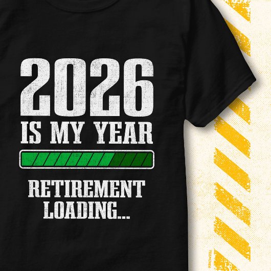 Funny Progress Bar Retired 2026 Retirement Loading Tシャツ