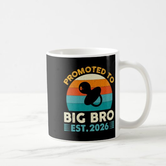 Funny Promoted To Big Brother 2026 Soon To Be Big コーヒーマグカップ (右)