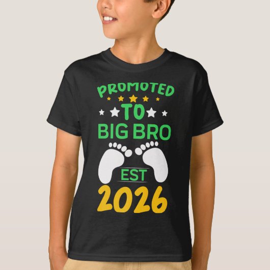 Funny Promoted To Big Brother 2026 Soon To Be Big Tシャツ (正面)