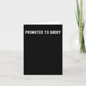 Funny Promoted To Daddy Baby Gift For New Daddy 20 カード (正面)