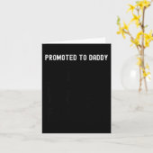 Funny Promoted To Daddy Baby Gift For New Daddy 20 カード (黄色い花)