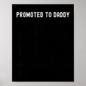 Funny Promoted To Daddy Baby Gift For New Daddy 20 ポスター (正面)