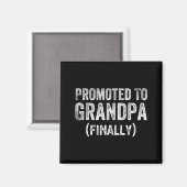Funny Promoted To Grandpa Finally Pregnancy Announ マグネット (正面/裏面)