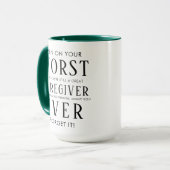 Funny Property Caregiver | Happy Caregiver  マグカップ (正面左)