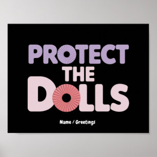Funny Protect the Dolls: トランス女性の連帯 ポスター