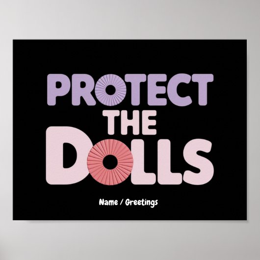 Funny Protect the Dolls: トランス女性の連帯 ポスター (正面)