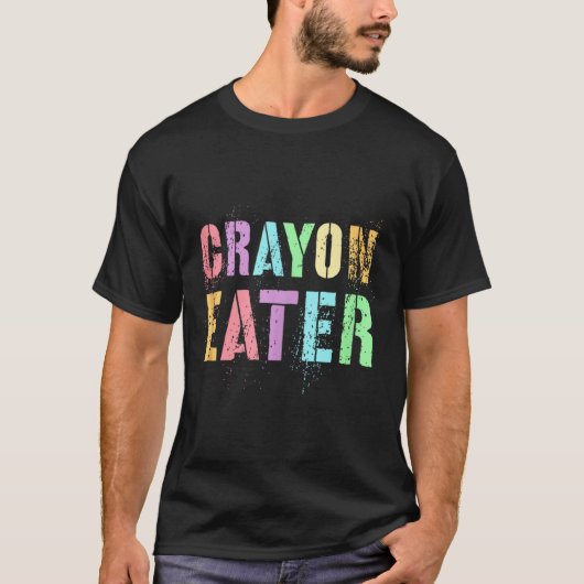 Funny Proud Crayon Eater Military Veteran Dad Offi Tシャツ (正面)