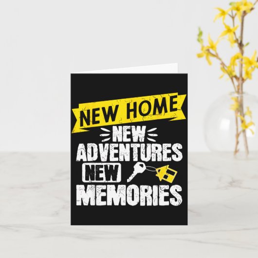 Funny Proud Homeowner New Homenew Adventures New M カード (黄色い花)