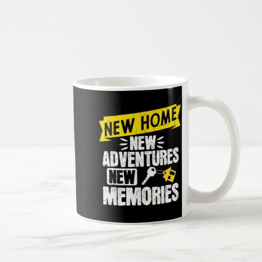 Funny Proud Homeowner New Homenew Adventures New M コーヒーマグカップ (右)