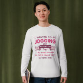 Funny Proverbs 28:1 Jogging Shirt – Christian Humo Tシャツ