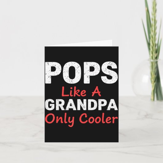 Funny Ps Grandpa Cooler From Grandkids Father's Da カード (正面)