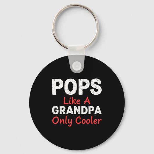 Funny Ps Grandpa Cooler From Grandkids Father's Da キーホルダー (正面)