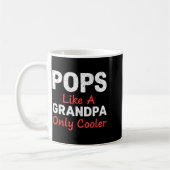 Funny Ps Grandpa Cooler From Grandkids Father's Da コーヒーマグカップ (左)