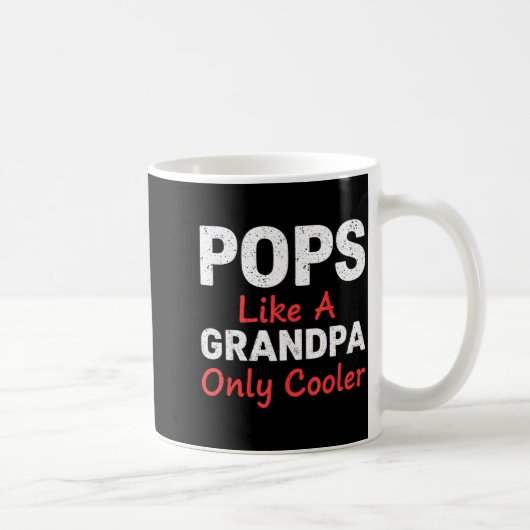 Funny Ps Grandpa Cooler From Grandkids Father's Da コーヒーマグカップ (右)