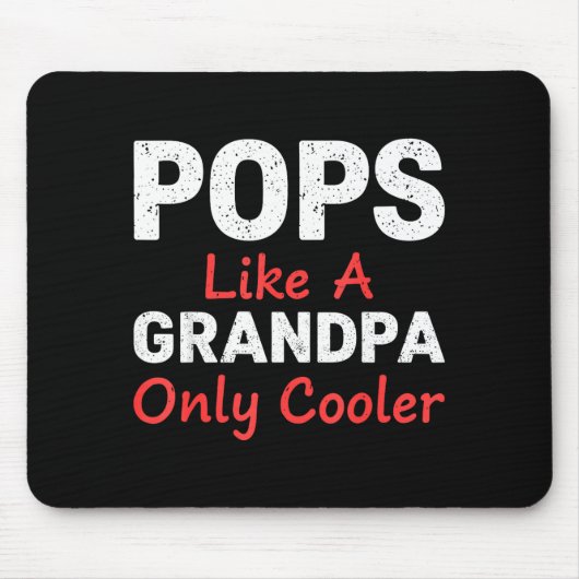 Funny Ps Grandpa Cooler From Grandkids Father's Da マウスパッド (正面)