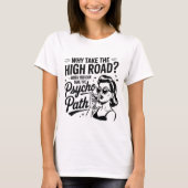 Funny Psycho Path Shirt | Sarcastic Quote Tee Tシャツ (正面)