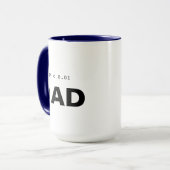 Funny Psychology Statistics Mug | Significant Dad マグカップ (正面左)