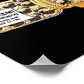 Funny Pug Anti Depressant Mom Dad Kids  ポスター (角)