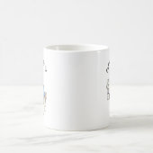 Funny Pug Dog Business Suit Coffee  コーヒーマグカップ (中央)