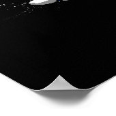 Funny Pug Dog Space Astronaut Cosmic Pet ポスター (角)