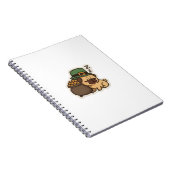 Funny Pug St.Patrick's Day ノートブック (右側)