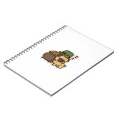 Funny Pug St.Patrick's Day ノートブック (左側)