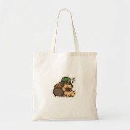 Funny Pug Treasure Keeper St.Patrick's Day トートバッグ