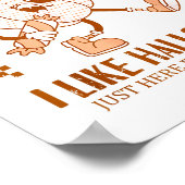 Funny Pumpkin Apparently, I Like Halloween  ポスター (角)