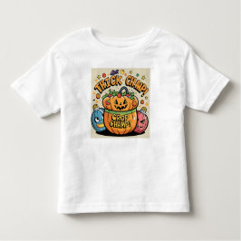 Funny Pumpkin  Halloween Vector Art トドラーTシャツ