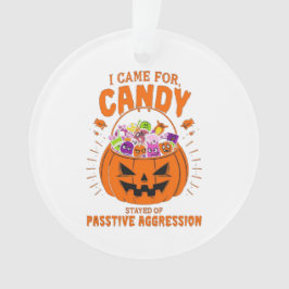 Funny Pumpkin Ornament – Sarcastic Halloween Decor オーナメント