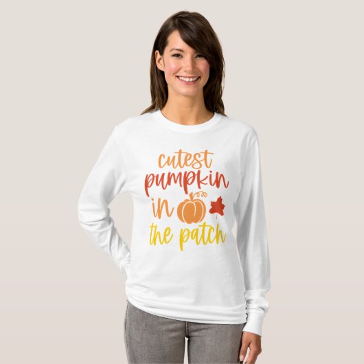 Funny+Pumpkin+Patch+Fall+Thanksgiving Tシャツ (正面フル)