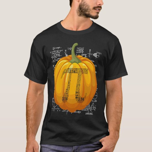 Funny Pumpkin Pie 3 14 Pi Number Symbol Math Teach Tシャツ (正面)