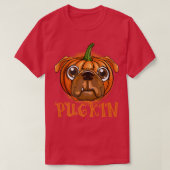 Funny Pumpkin With Game Controllers Halloween Cost Tシャツ (デザイン正面)
