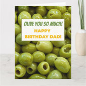 Funny Pun Birthday Card For Dad カード (正面)