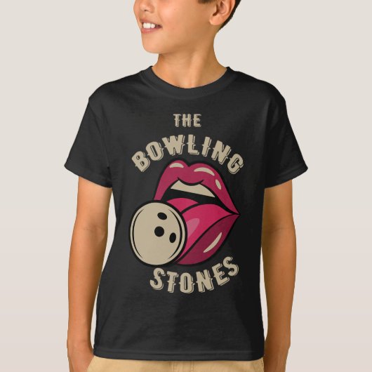 Funny Pun Bowling Stone  Tシャツ (正面)