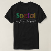 Funny Pun Social Distance Formula Math Quarantine  Tシャツ (デザイン正面)