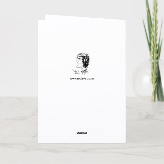 Funny Pun Wee Hours Happy Birthday カード (裏面)